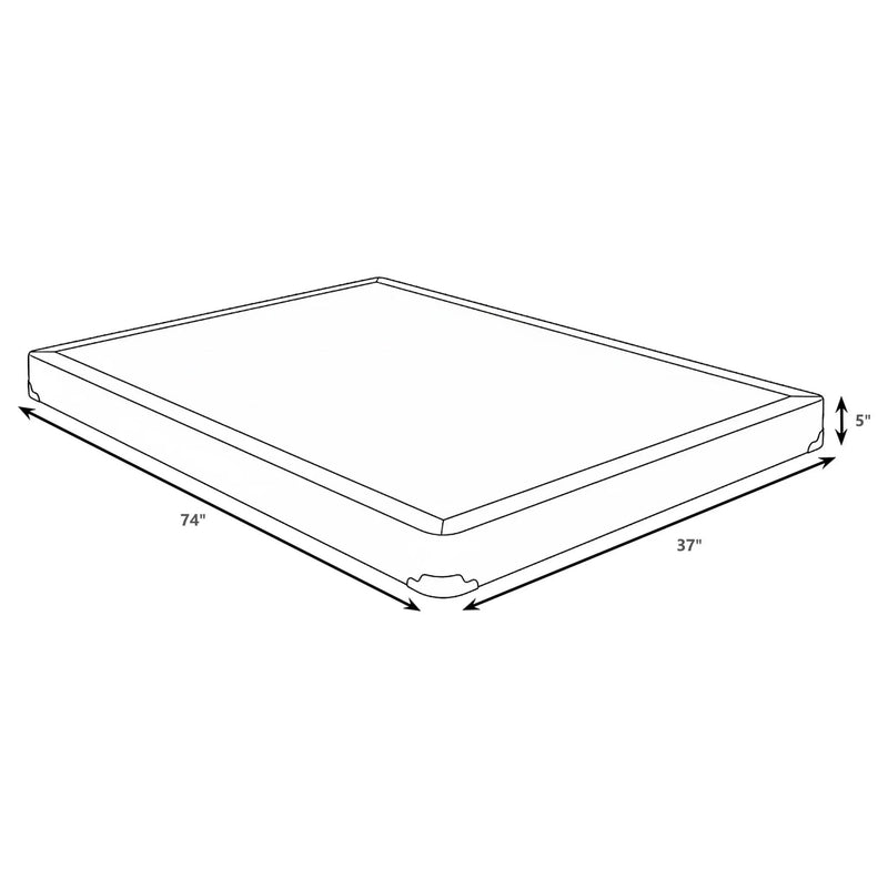 Mercer 5-inch Twin Low Profile Box Spring Foundation by Unique Piece Furniture