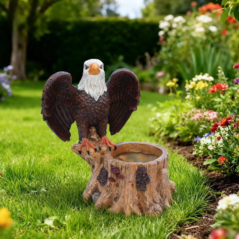 Majestic Eagle with Spread Wings Garden Planter Pot by HouseOfZazla