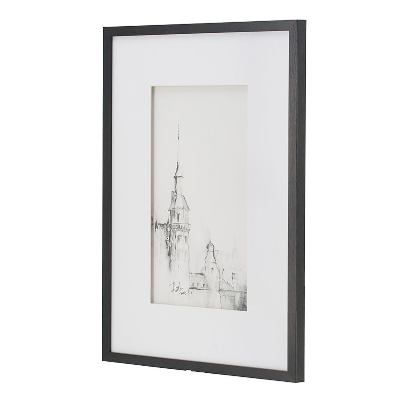 Architecture Wall Art Prints Set of 4 with Black Frame - White / Black, photo 9 of 9