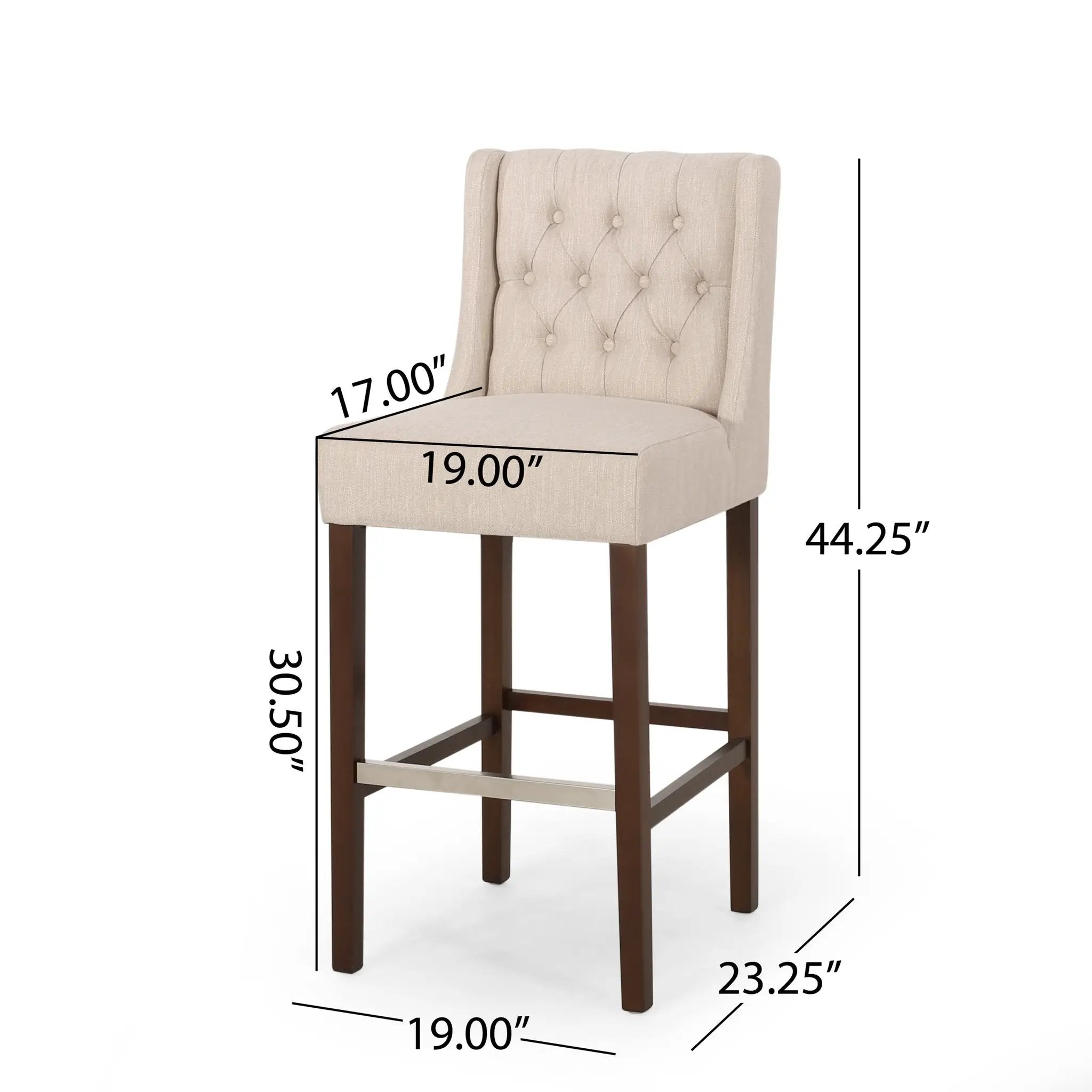 Modern Minimalist Metal Leg Bar Stool by HouseOfZazla