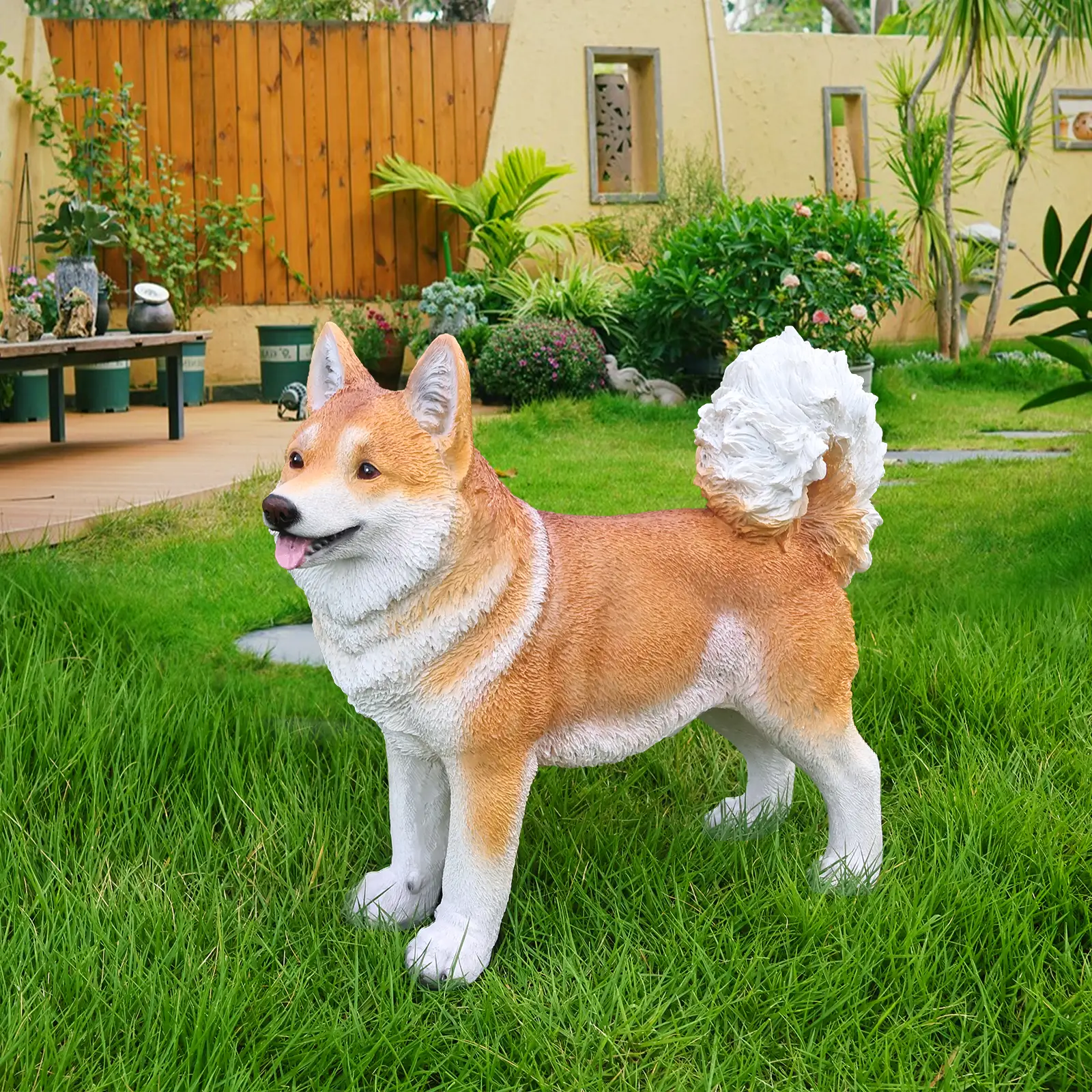 Lifelike Shiba Inu Dog Statue by HouseOfZazla