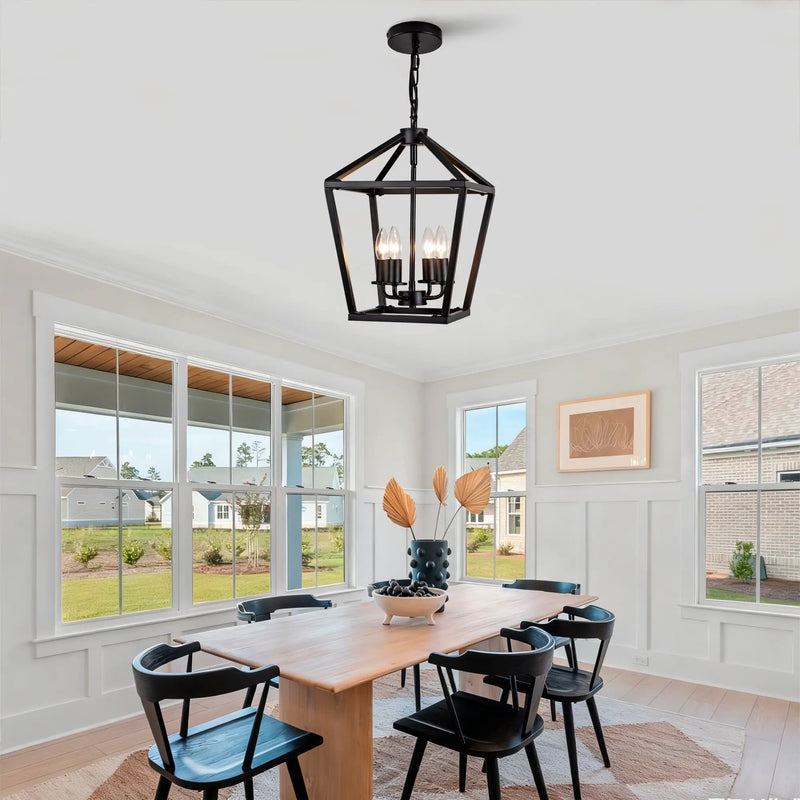 Farmhouse Lantern Chandelier 4-Light by HouseOfZazla