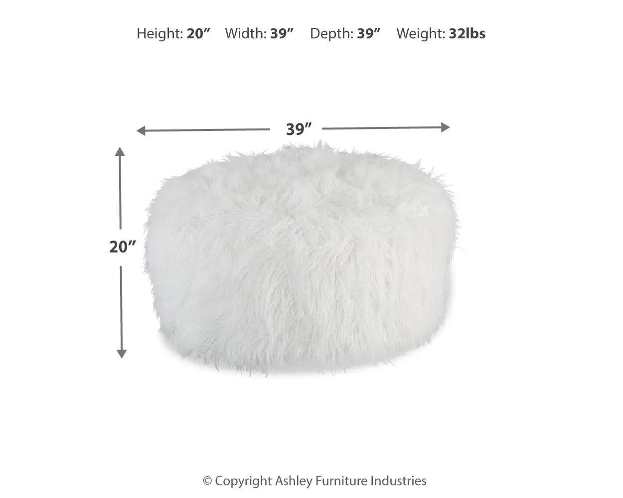 Galice - Oversized Ottoman by Unique Piece Furniture