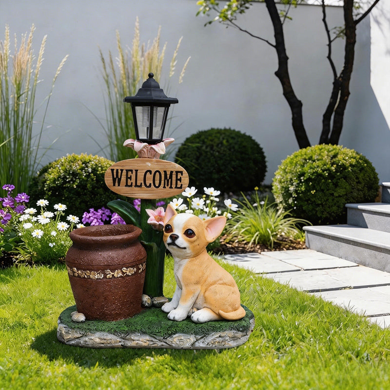 Sitting Corgi Dog Planter Outdoor Decor by HouseOfZazla