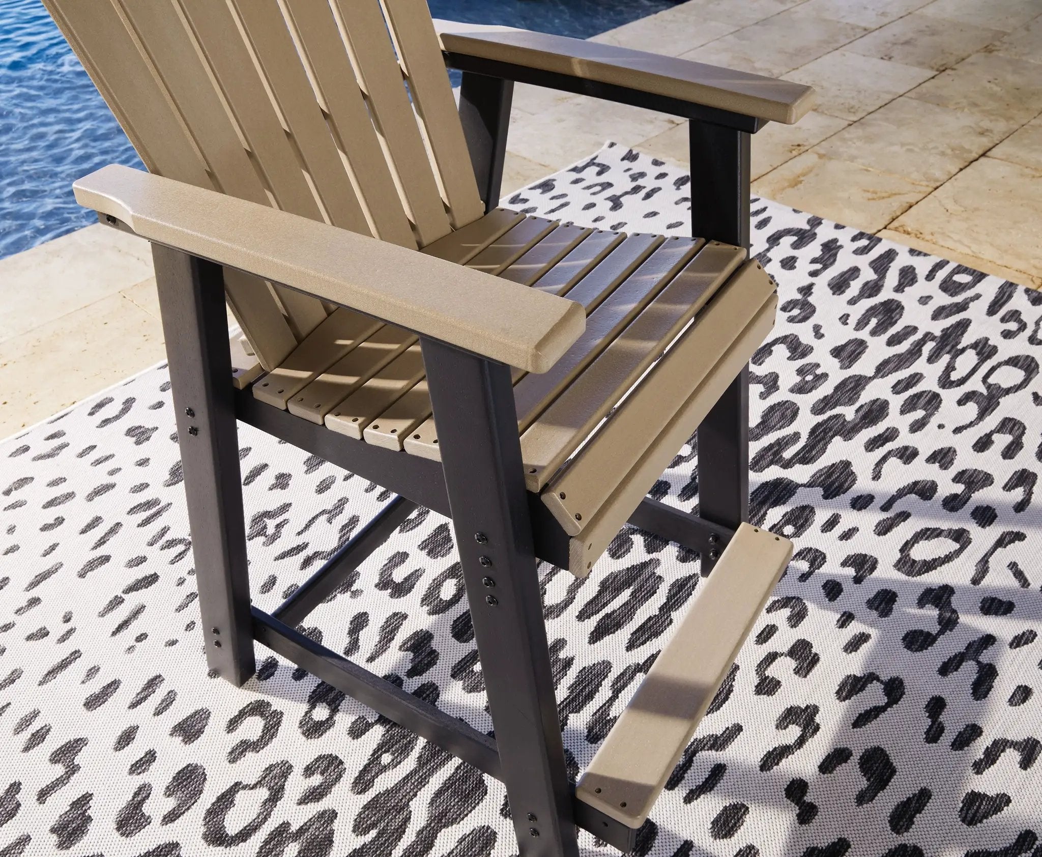 Fairen Trail - Barstool (Set of 2) - Black / Driftwood by Unique Piece Furniture