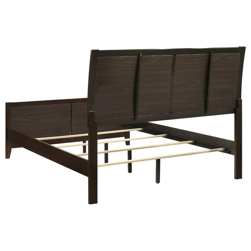 Carlton Wood Queen Panel Bed Cappuccino by Unique Piece Furniture