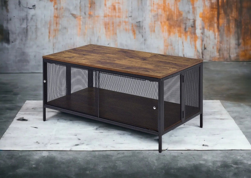 Winam - Coffee Table - Antique Oak / Black by HouseOfZazla