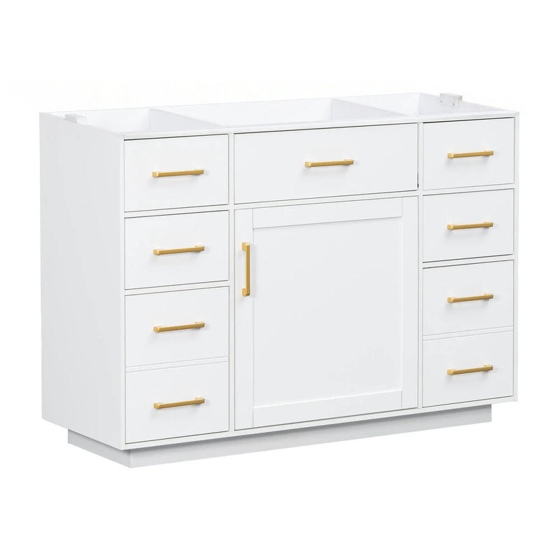 48" Bathroom Vanity without Sink, Cabinet Base Only by HouseOfZazla