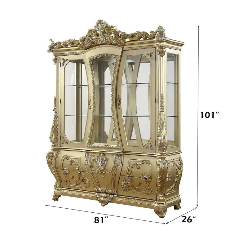 Cabriole - Curio - Gold by Unique Piece Furniture