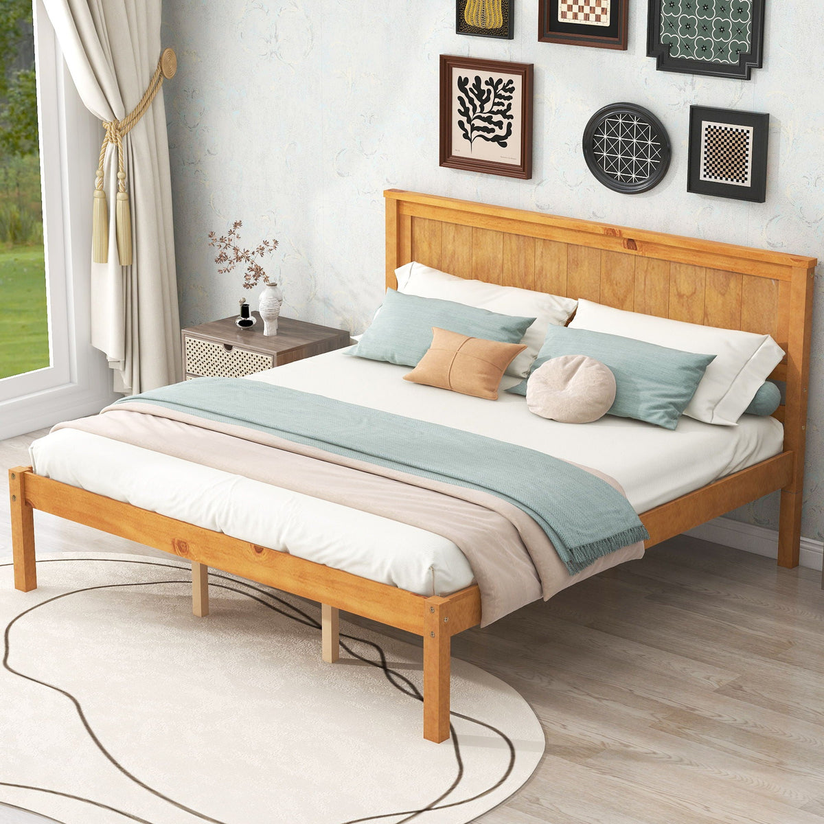 Platform Bed Frame With Headboard, photo 40 of 40