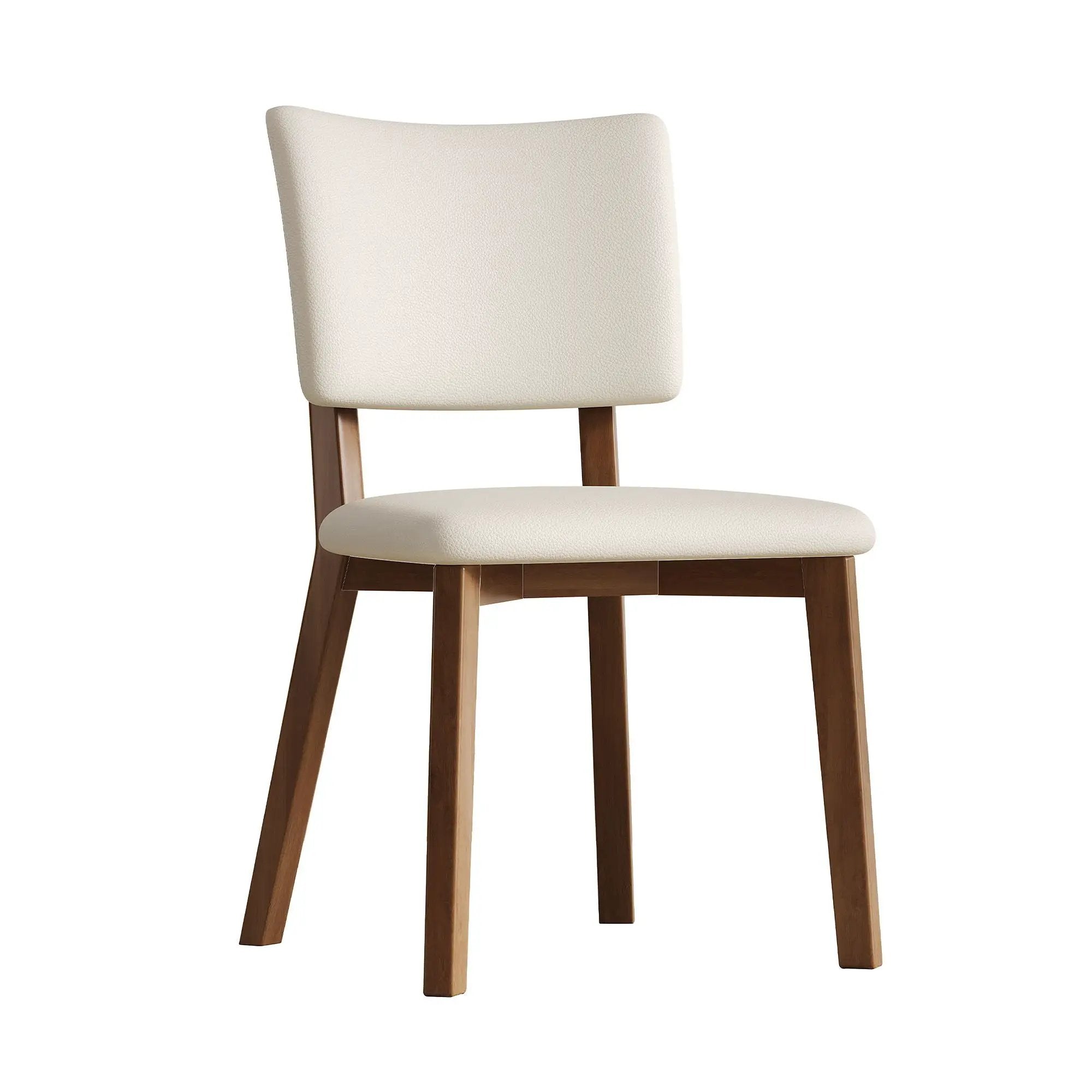 Dining Chair (Set of 2) - White / Deep Walnut by HouseOfZazla