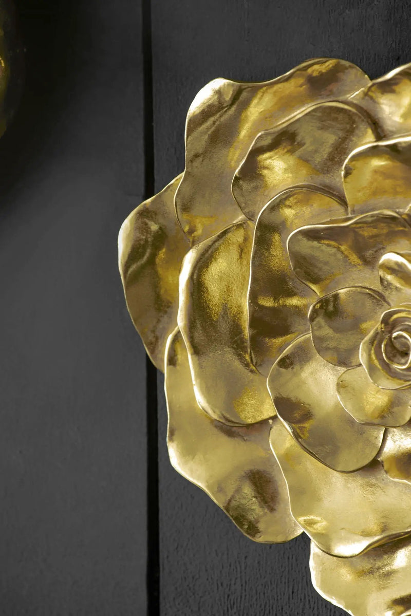 Rose Hanging Wall Accents (Set of 2) - Gold by HouseOfZazla