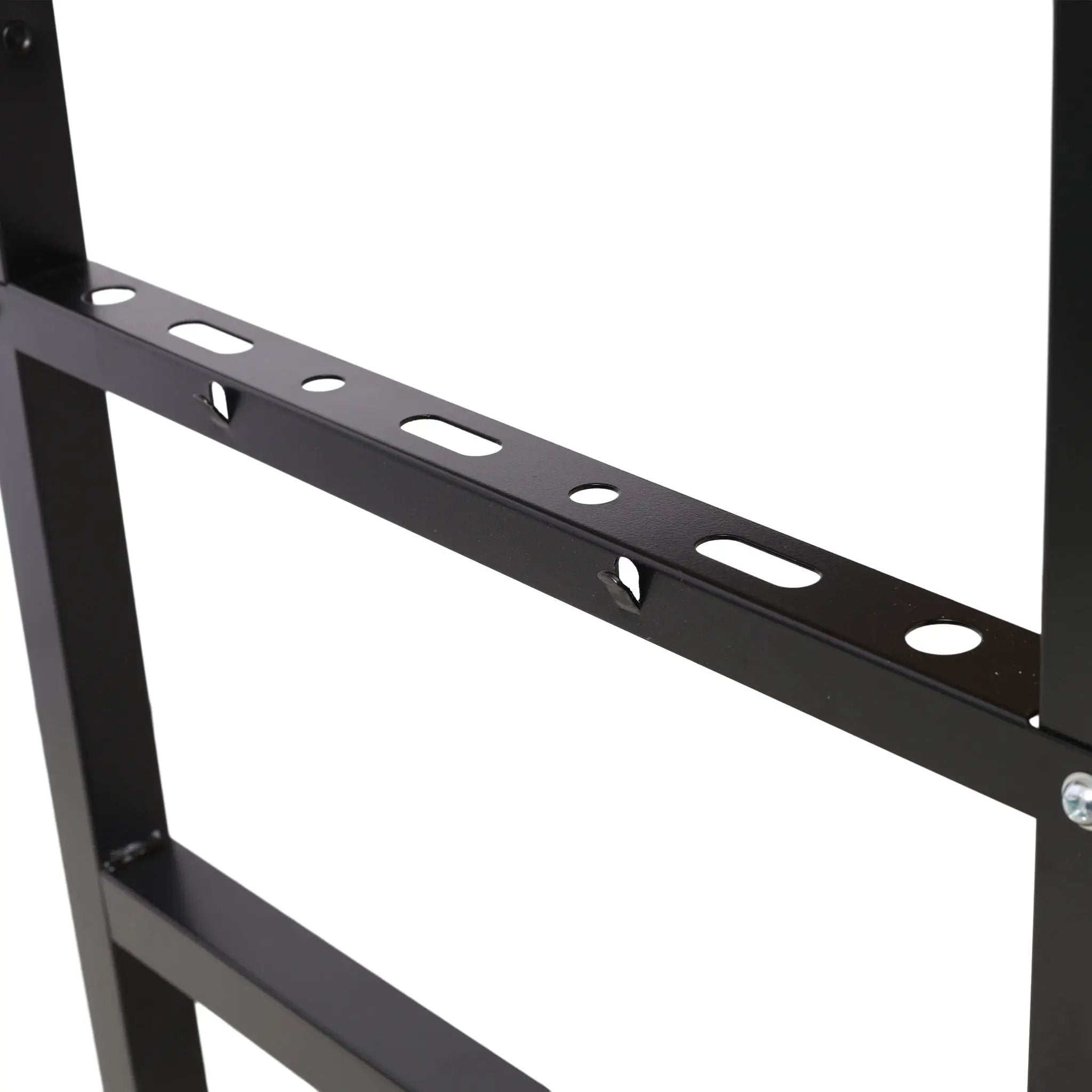 Portable Folding Work Table With Measuring Tape And Angle Finder Steel - Black by HouseOfZazla