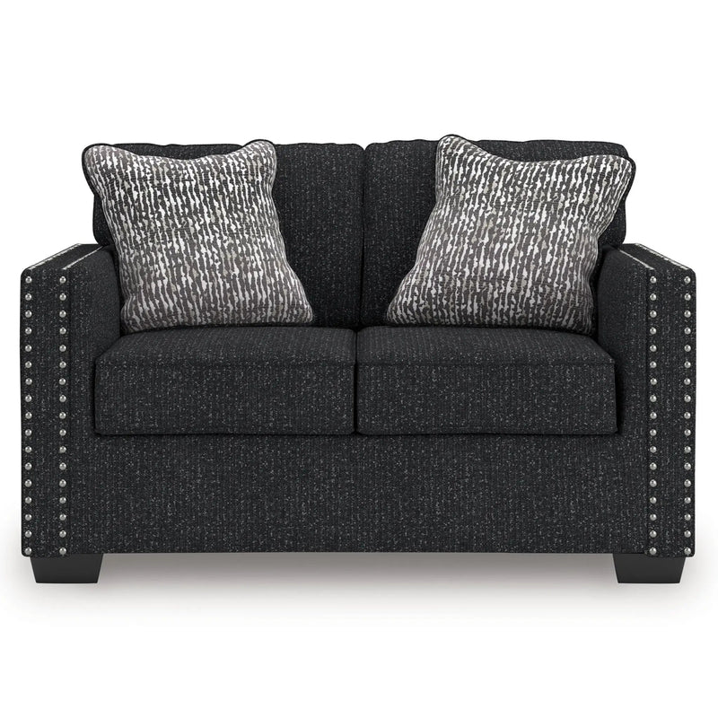 Jasmine Peaks - Loveseat - Coal by Unique Piece Furniture