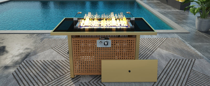 K&K 43' Propane Gas Fire Pit Table by HouseOfZazla