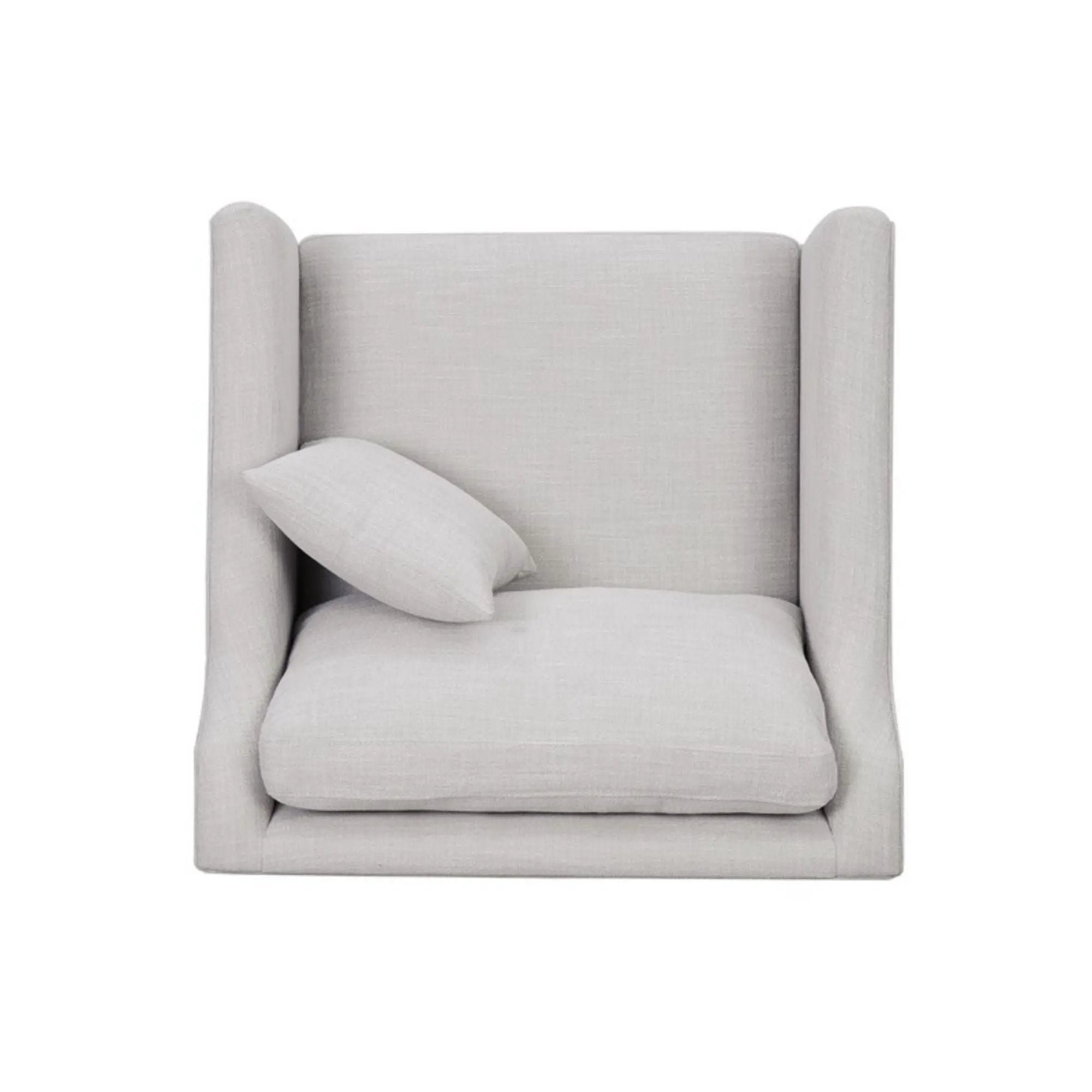 Chair With High Track Arms - Beige by HouseOfZazla