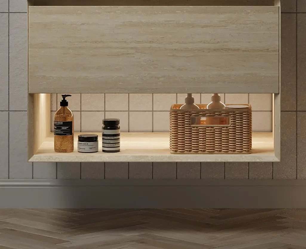 FRIGGA 30" Wall-Mounted Cabinet with One Drawer and Open Shelf by HouseOfZazla
