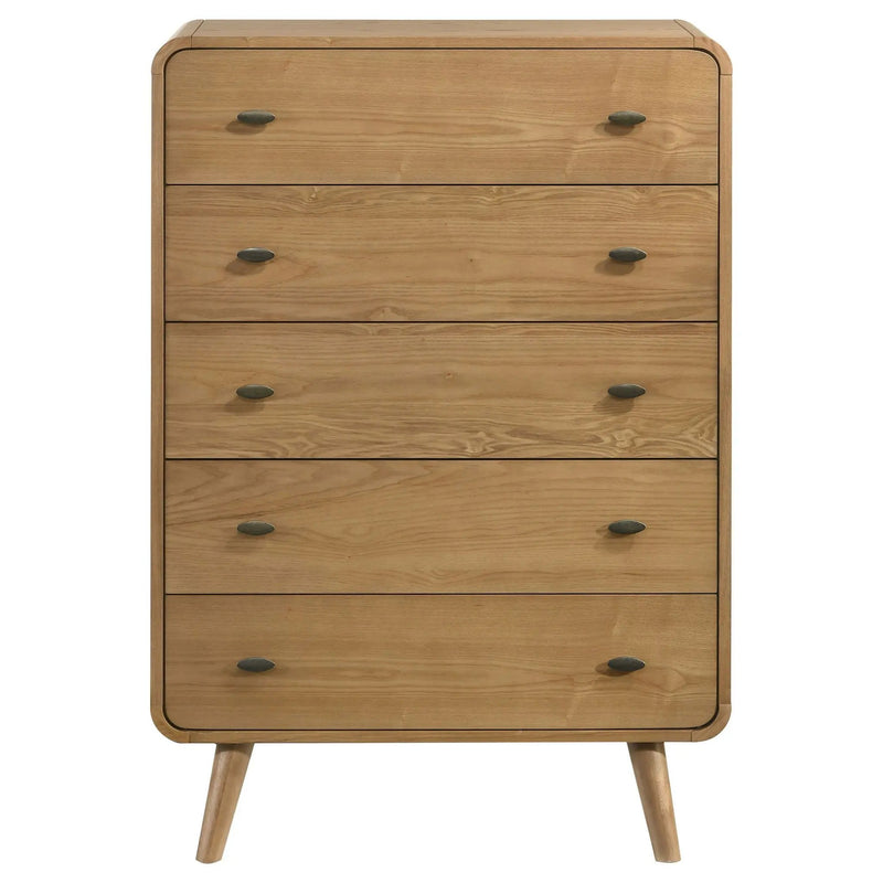 Robyn 5-drawer Bedroom Chest of Drawers Light Ash by Unique Piece Furniture