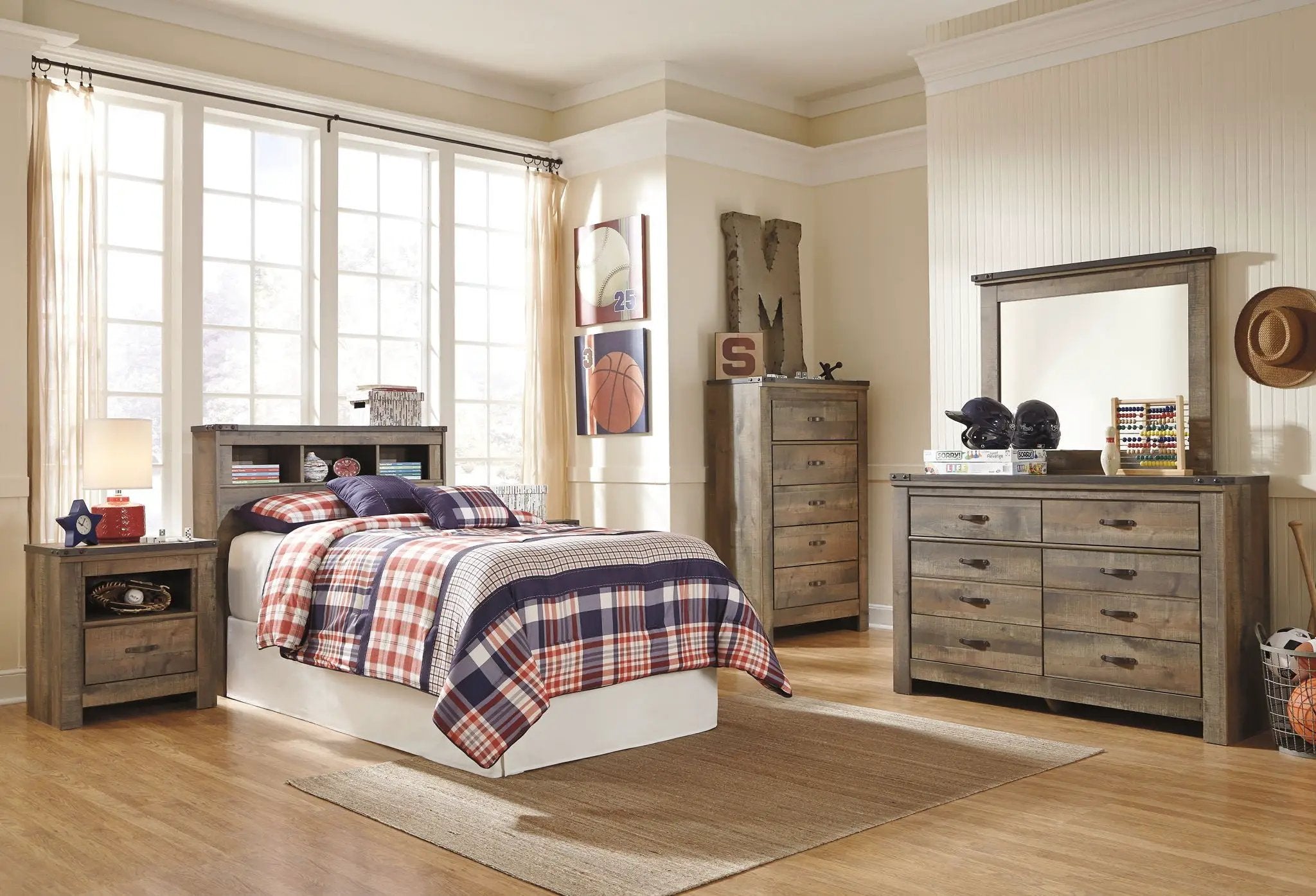 Trinell - Youth Bookcase Headboard by Unique Piece Furniture