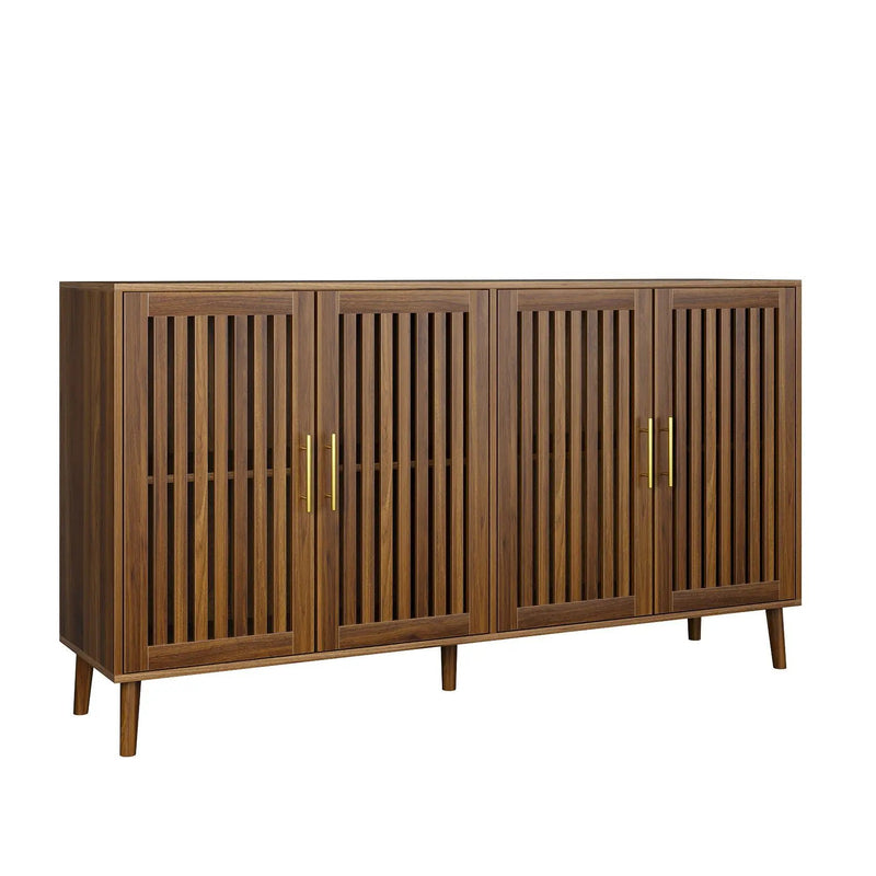 Grille Striped Sideboard Buffet Cabinet With Storage by Unique Piece Furniture