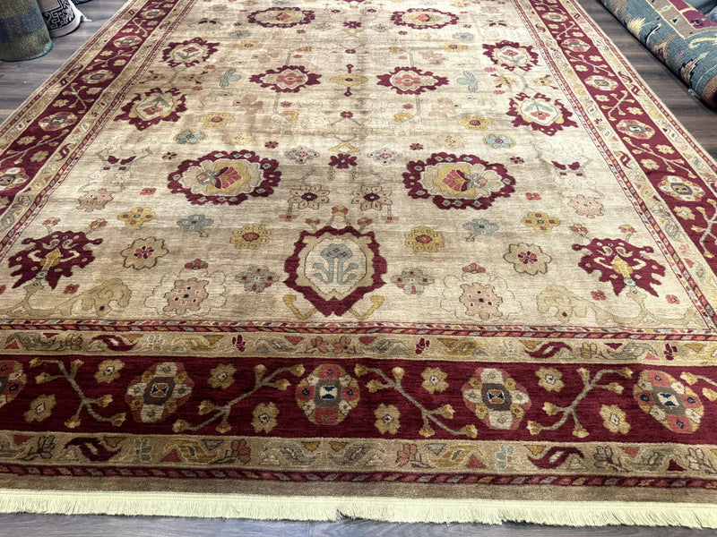 Karastan Rug 10x14, Antique Legends Oushak 2200-203, Vintage, Wool Pile by Jewel Rugs