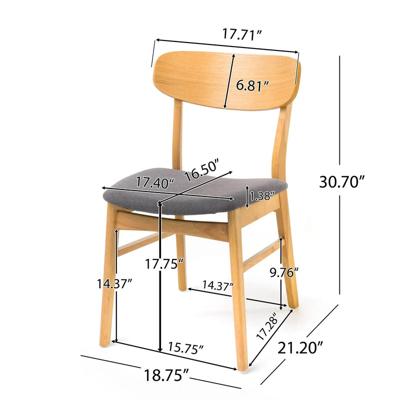 Dining Chairs With Cushioned Seat (Set of 2) by HouseOfZazla