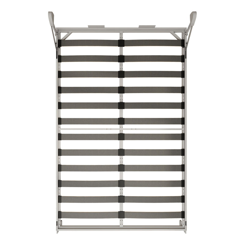 Queen Size Vertical Murphy Wall Cabinet Folding Bed With Automatic Legs - Gray by HouseOfZazla