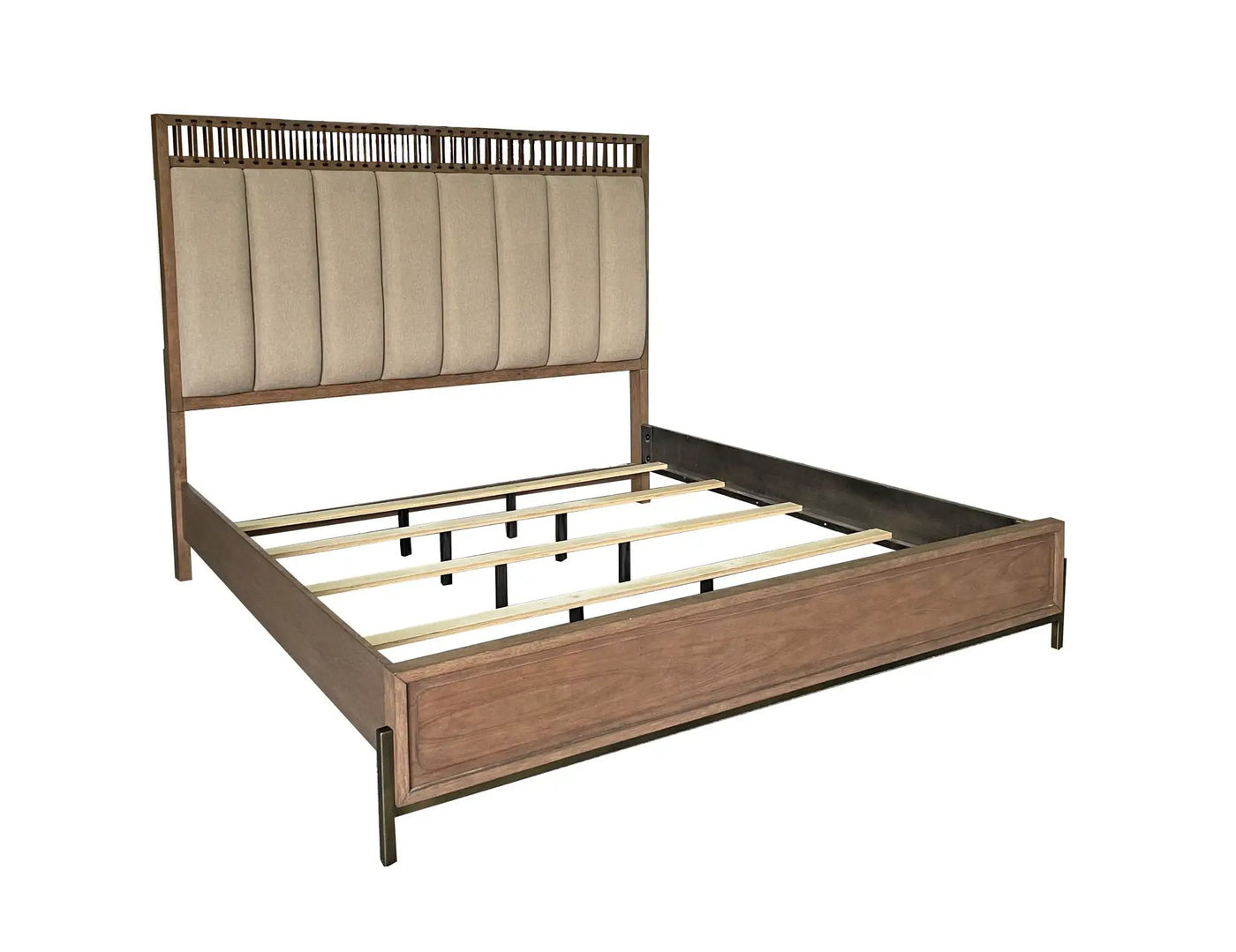Elegant Design Upholstered And Strap Panel Bed by HouseOfZazla