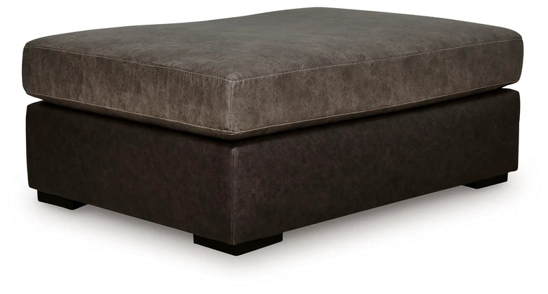 Castille Way - Oversized Accent Ottoman - Fossil by Unique Piece Furniture