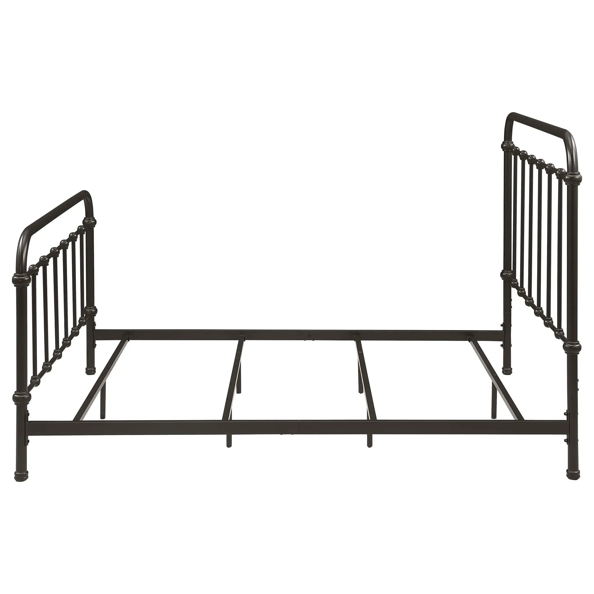 Livingston Metal Full Open Frame Bed Dark Bronze by Unique Piece Furniture