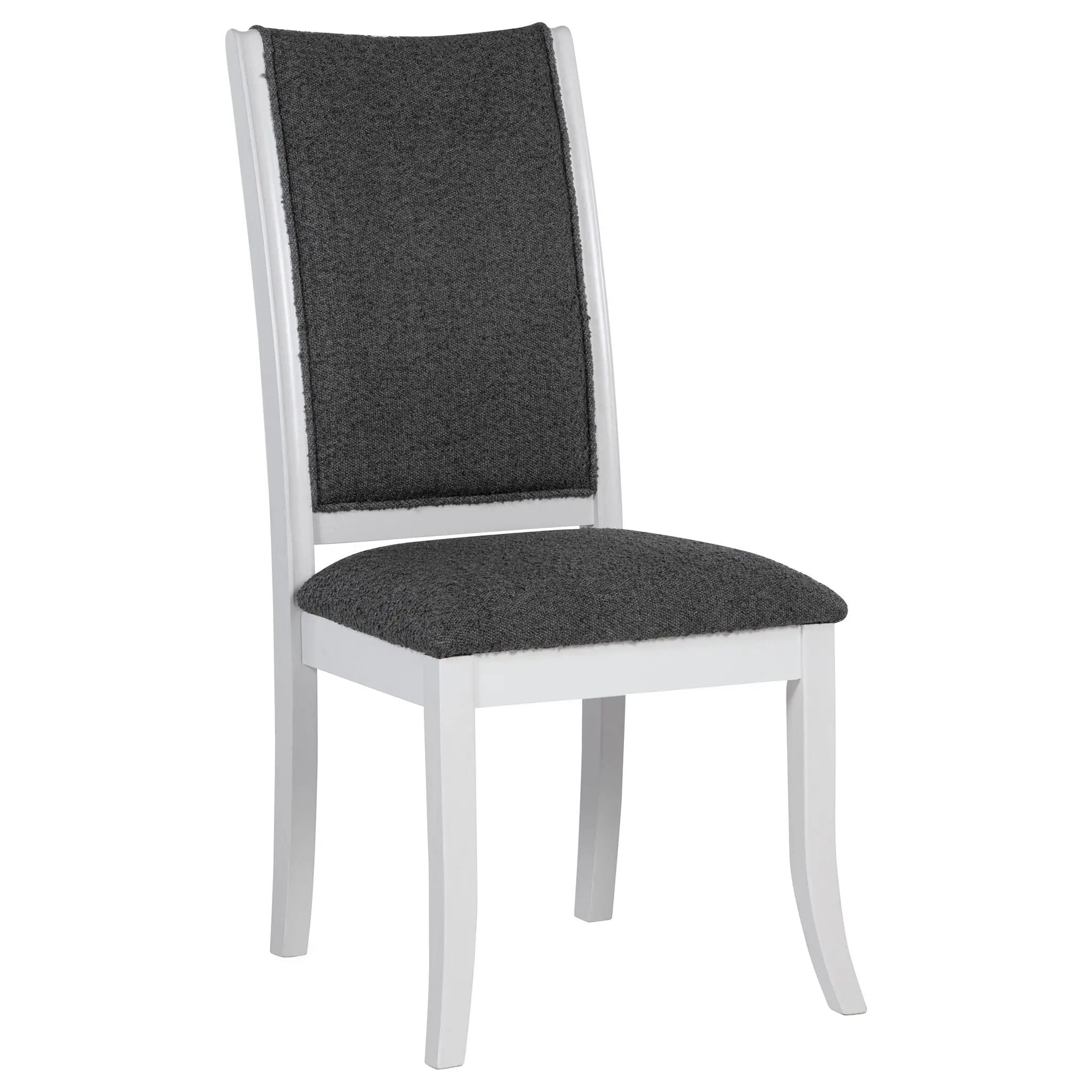 Judd Upholstered Dining Side Chair Pearl White (Set of 2) by Unique Piece Furniture