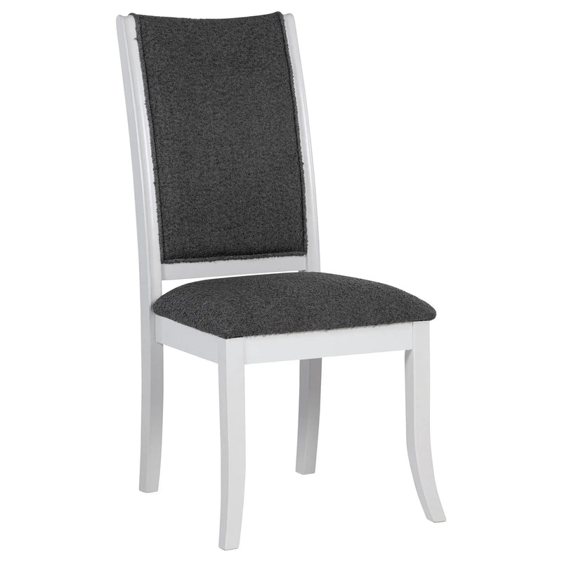 Judd Upholstered Dining Side Chair Pearl White (Set of 2) by Unique Piece Furniture