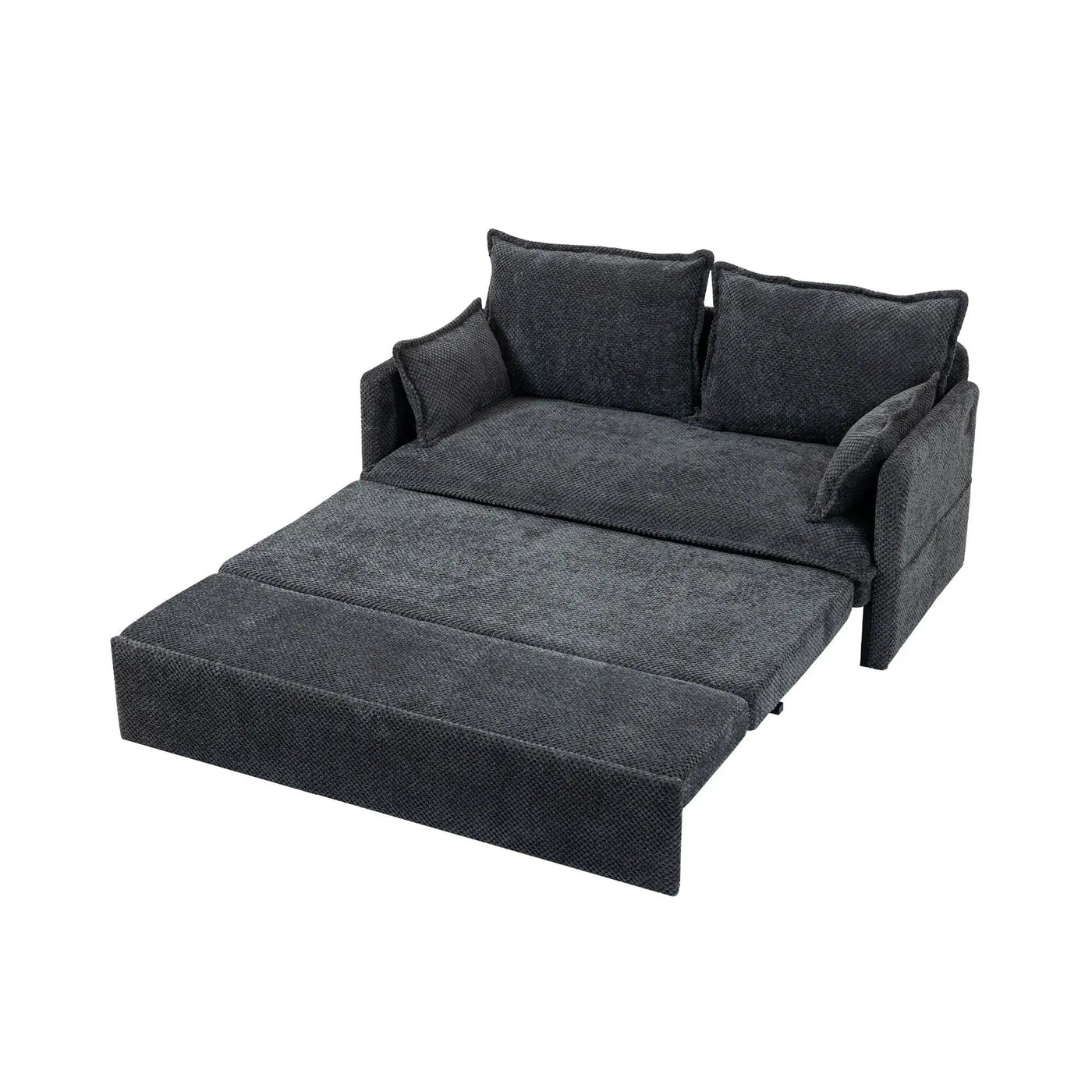 Pull Out Sofa Bed, Convertible Sleeper Sofa Couch, Side Storage, And USB / C - Type Charging Ports Chair by HouseOfZazla