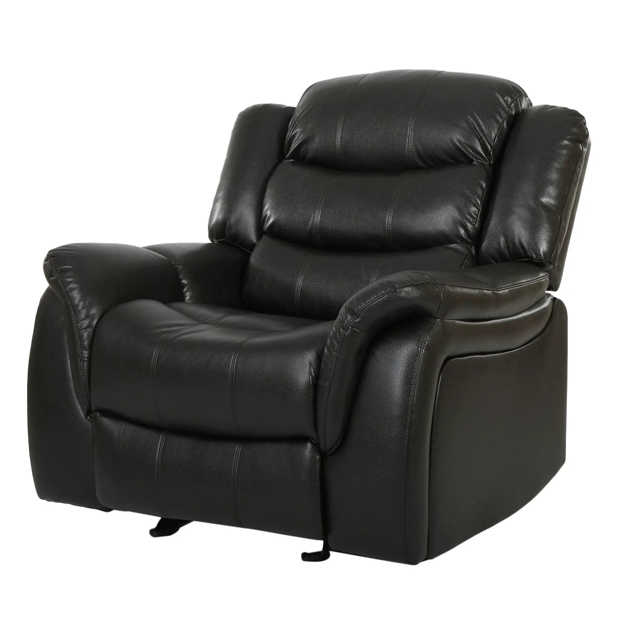 Classic Design Recliner, Upholstery Recliner, Glider Recliner - Black Berry by Unique Piece Furniture