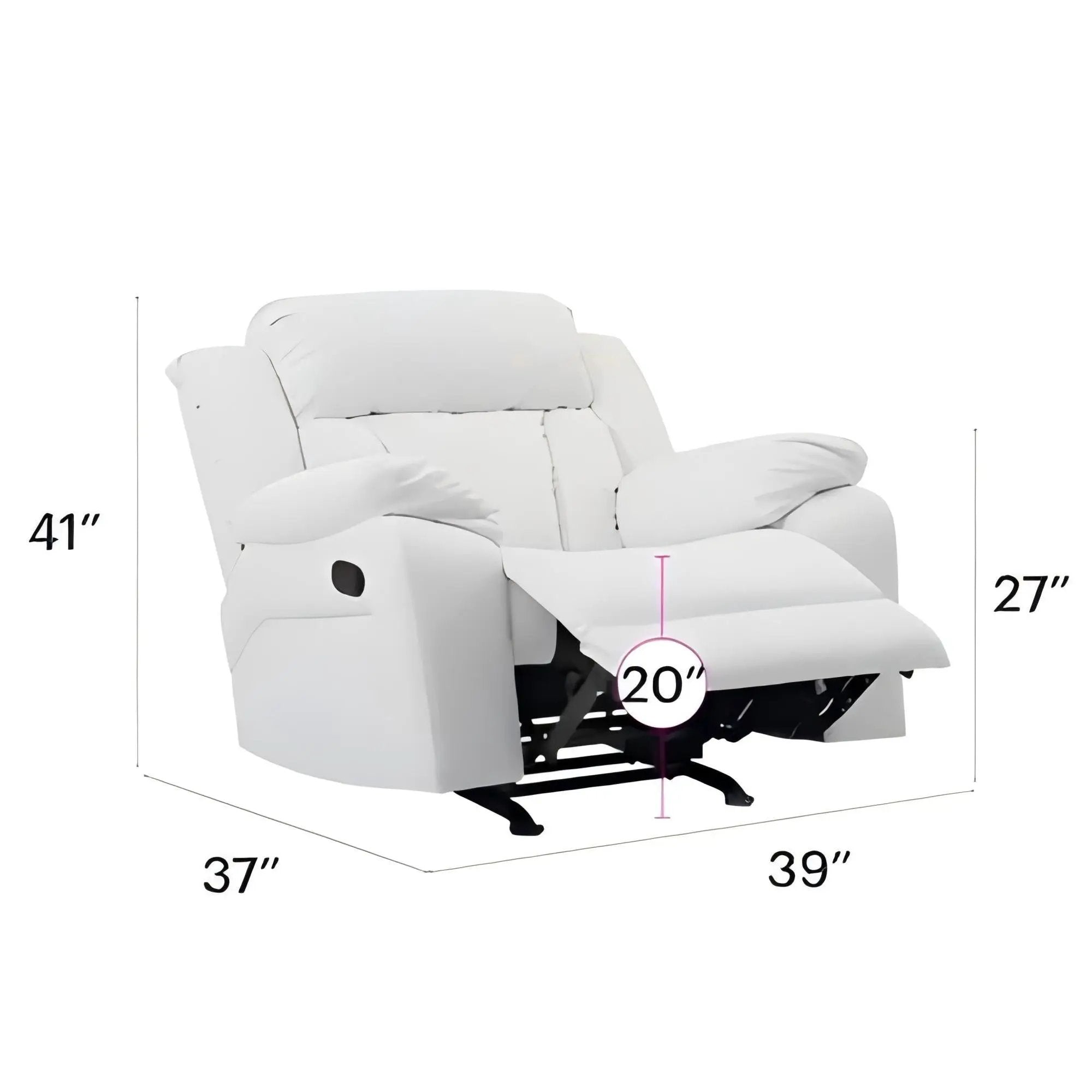 Comfortable Rocking Motion Recliner by Unique Piece Furniture