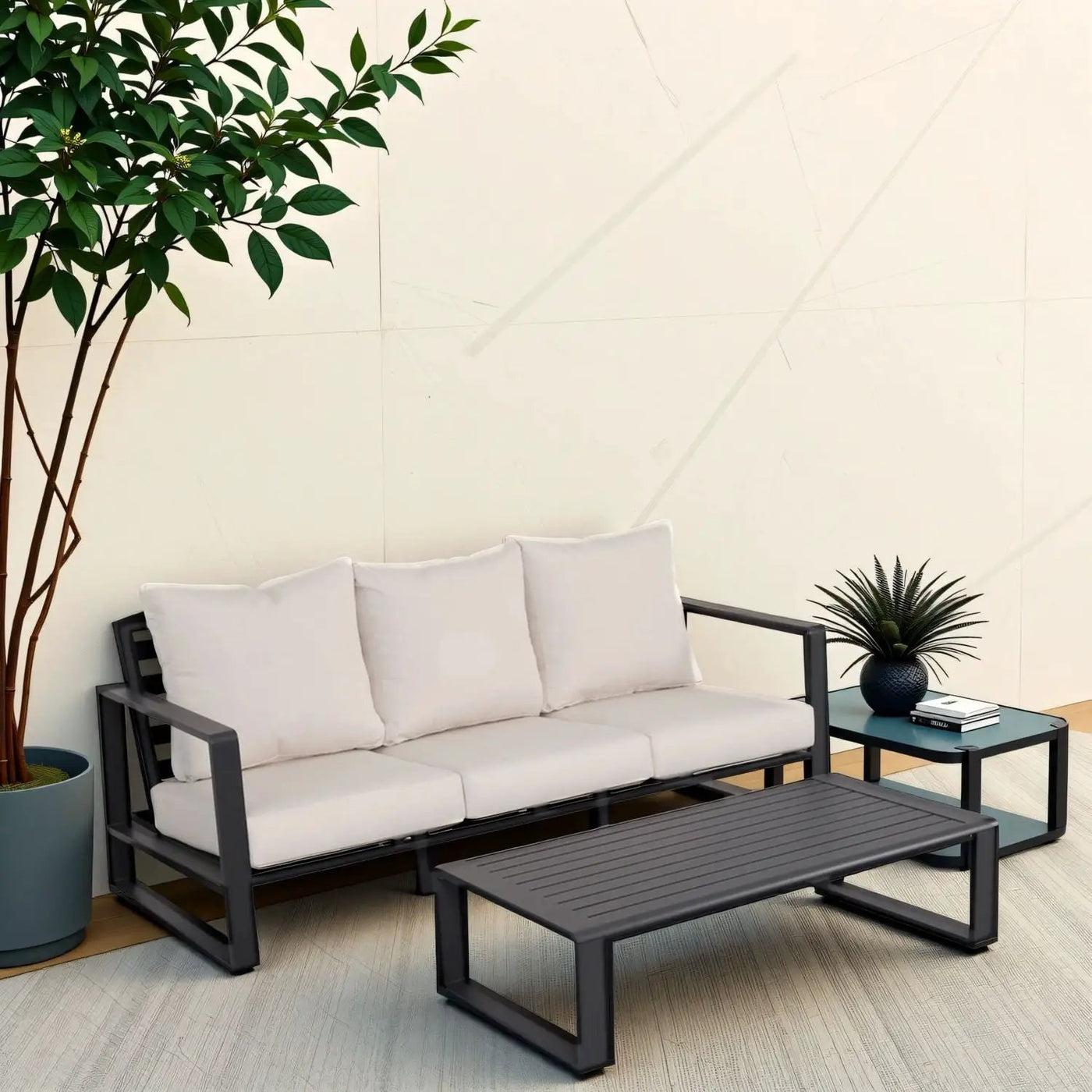 Sofa With Rectangular Coffee Table by HouseOfZazla