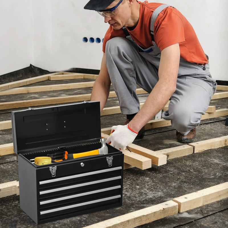 Metal Tool Box with 4 Drawers by HouseOfZazla