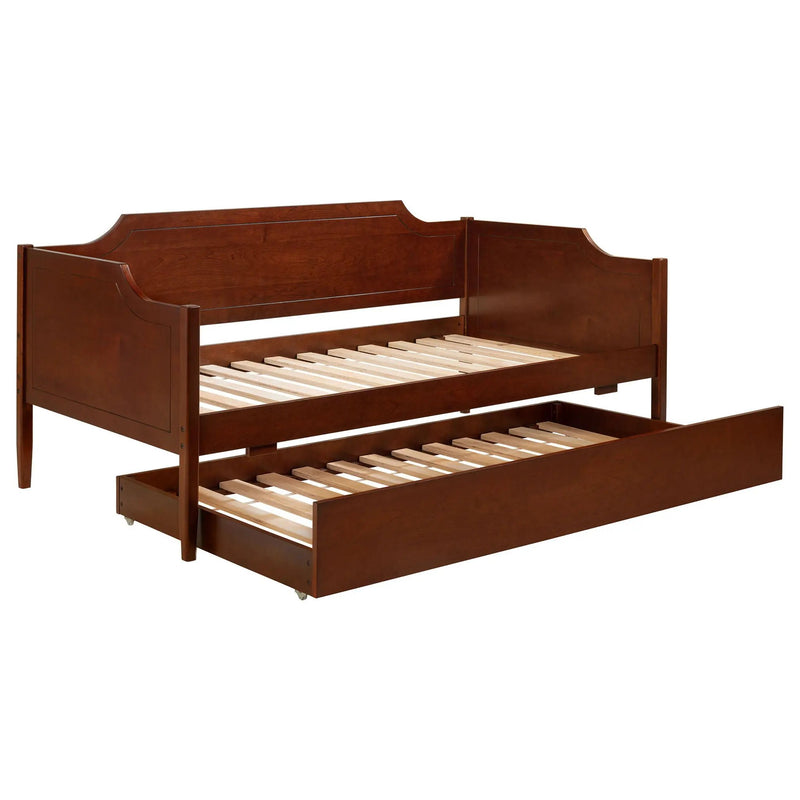 Redding Wood Twin Daybed With Trundle Cherry by Unique Piece Furniture