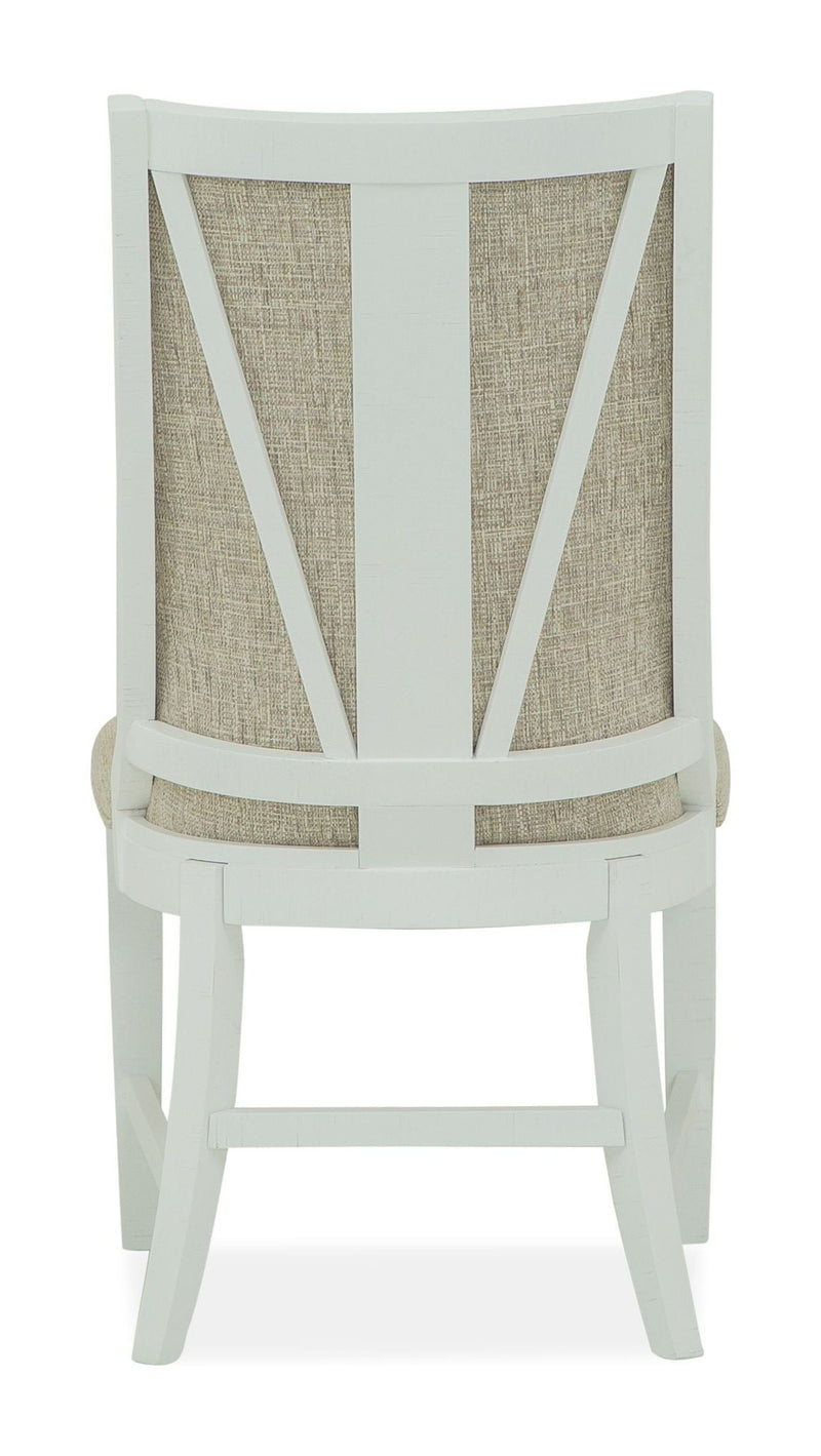 Heron Cove - Upholstered Host Side Chair (Set of 2) - Chalk White, photo 3 of 7