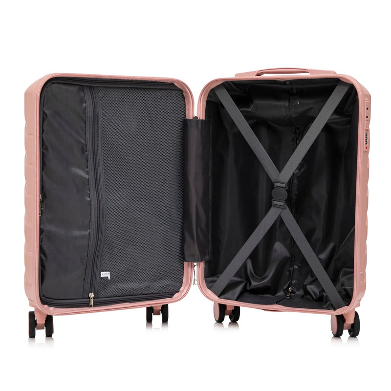 2-Piece ABS Spinner Wheel Luggage Set with Combination Lock by HouseOfZazla