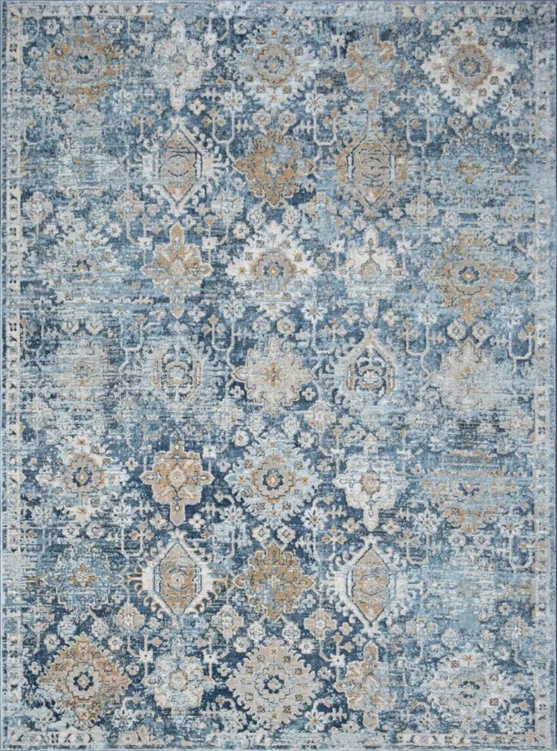 Noble - 5'3" X 7'3" Area Rug - Blue by HouseOfZazla
