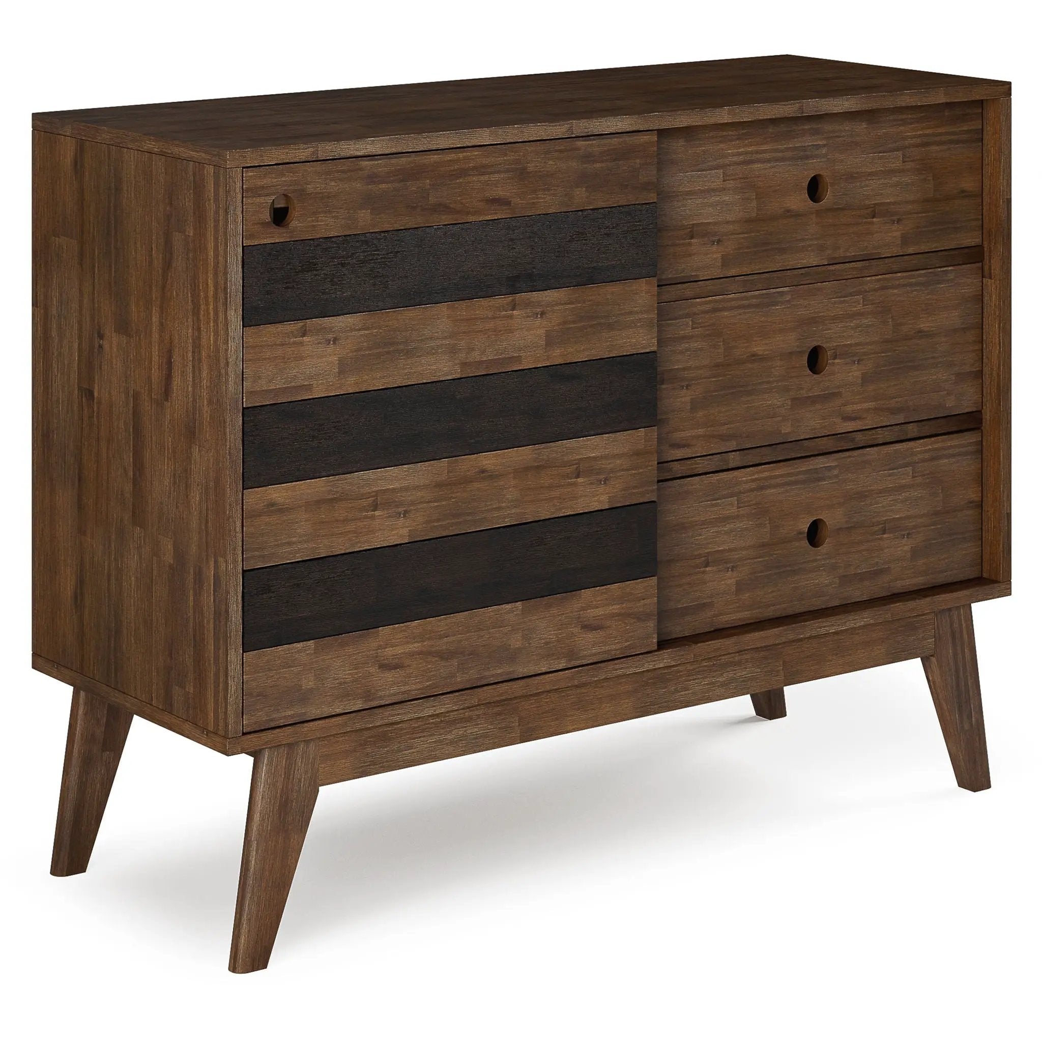 Clarkson - Medium Storage - Rustic Natural Aged Brown by HouseOfZazla