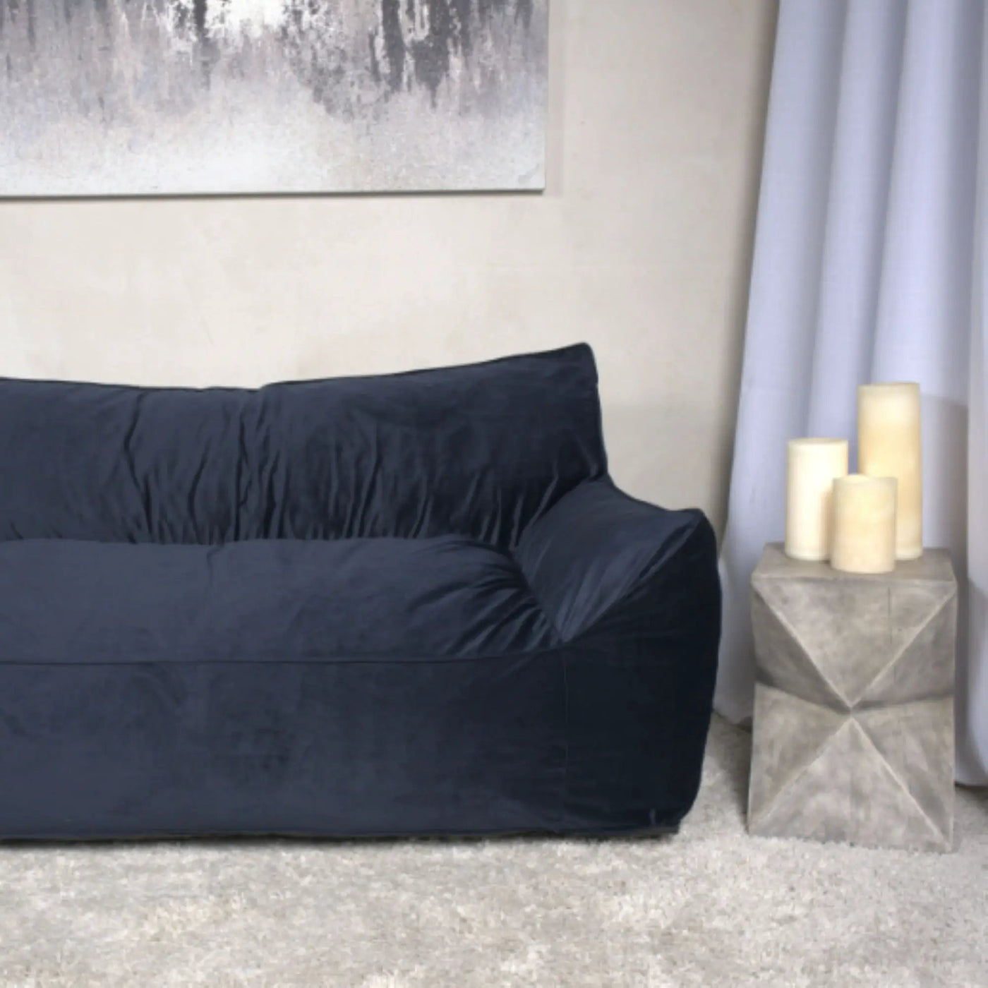 Fila - een Oversized Seater Bean Bag Chair With Armrests by HouseOfZazla