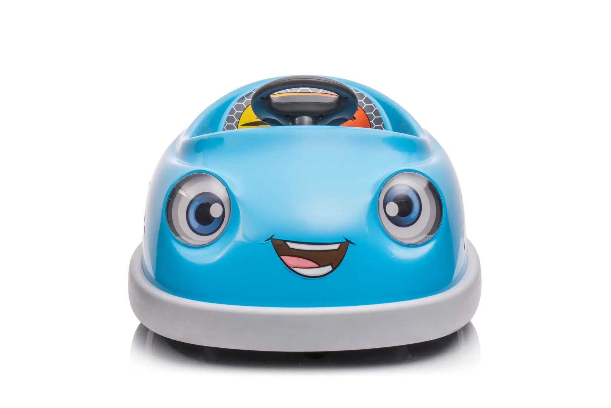 Bumper Car For Kids, 12V Dual Drive 1-6 Years Old Children's Electric Car With Pushrod Dinner Plate USB Bt Music Rocking Horse Mode Anti-Collision Bumper Ride On Car by HouseOfZazla