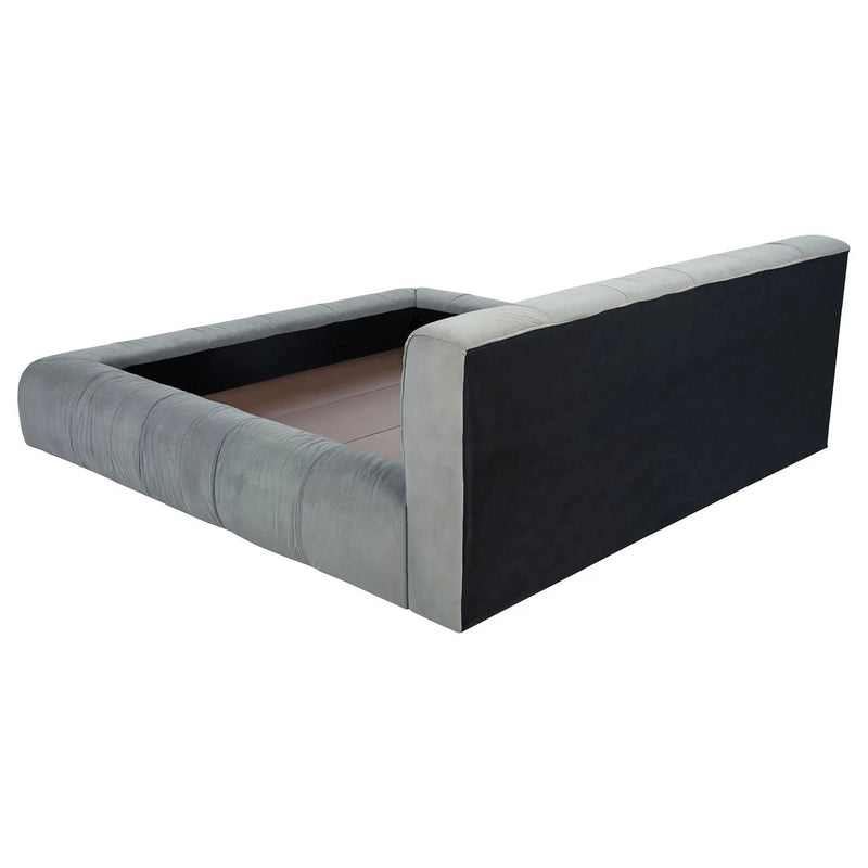 Wilshire Upholstered California King Platform Bed Grey by Unique Piece Furniture