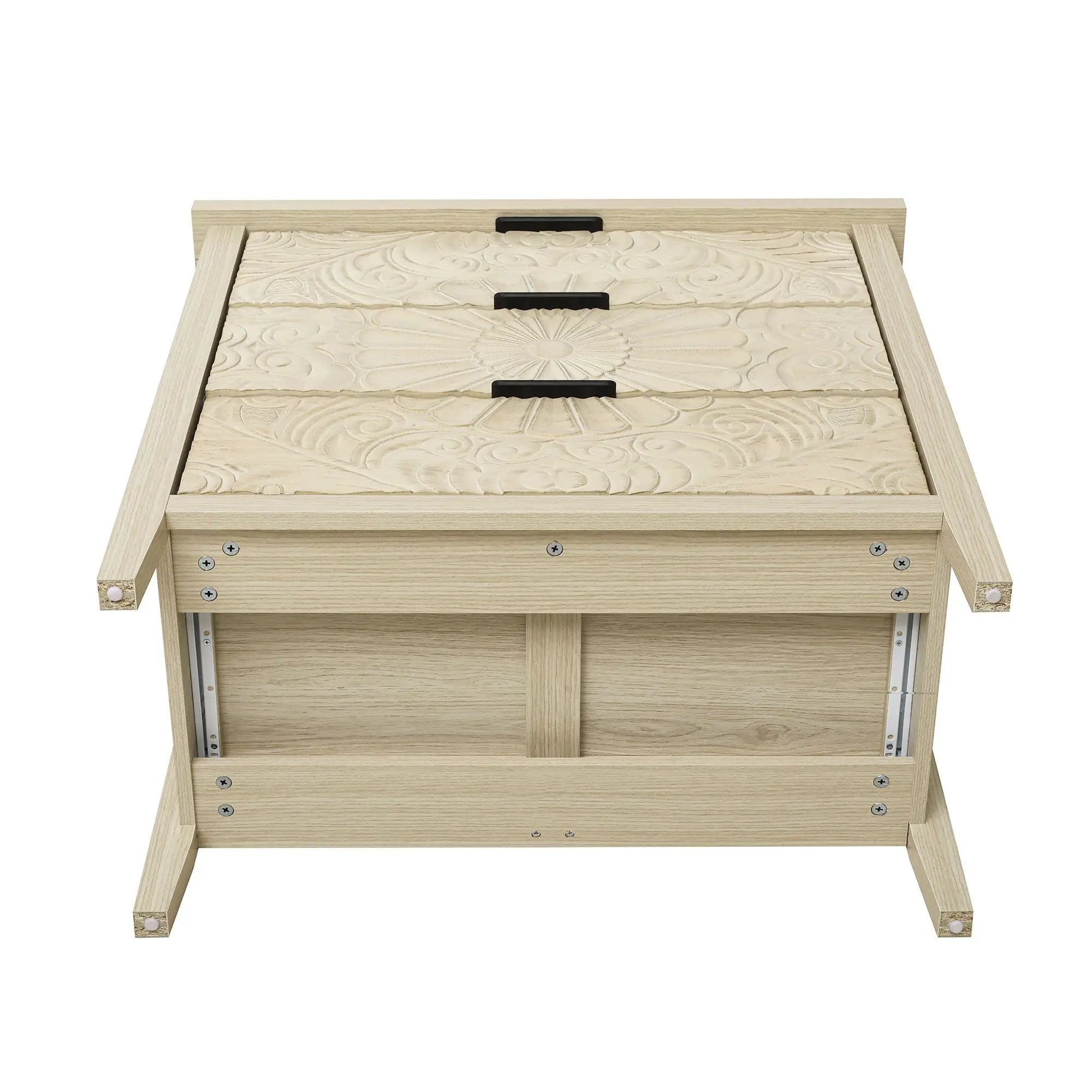 3 Drawer Cabinet - Natural Wood Finish by HouseOfZazla