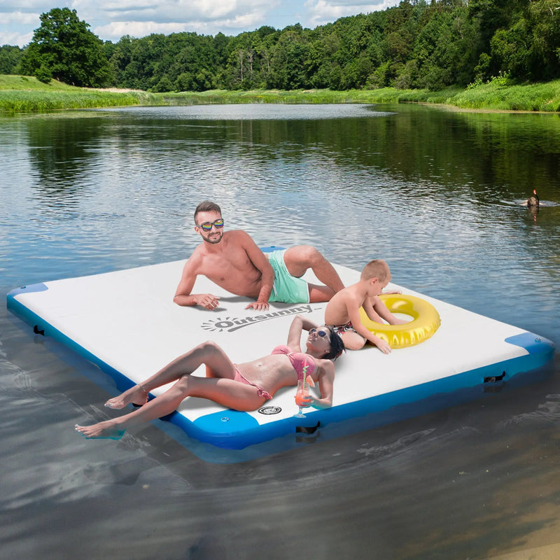 Outsunny Water Inflatable Floating Dock by HouseOfZazla