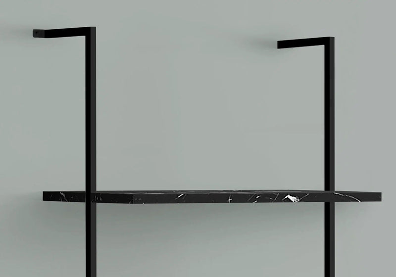 5-Tier Ladder Bookshelf with Marble Look for Office & Home by HouseOfZazla