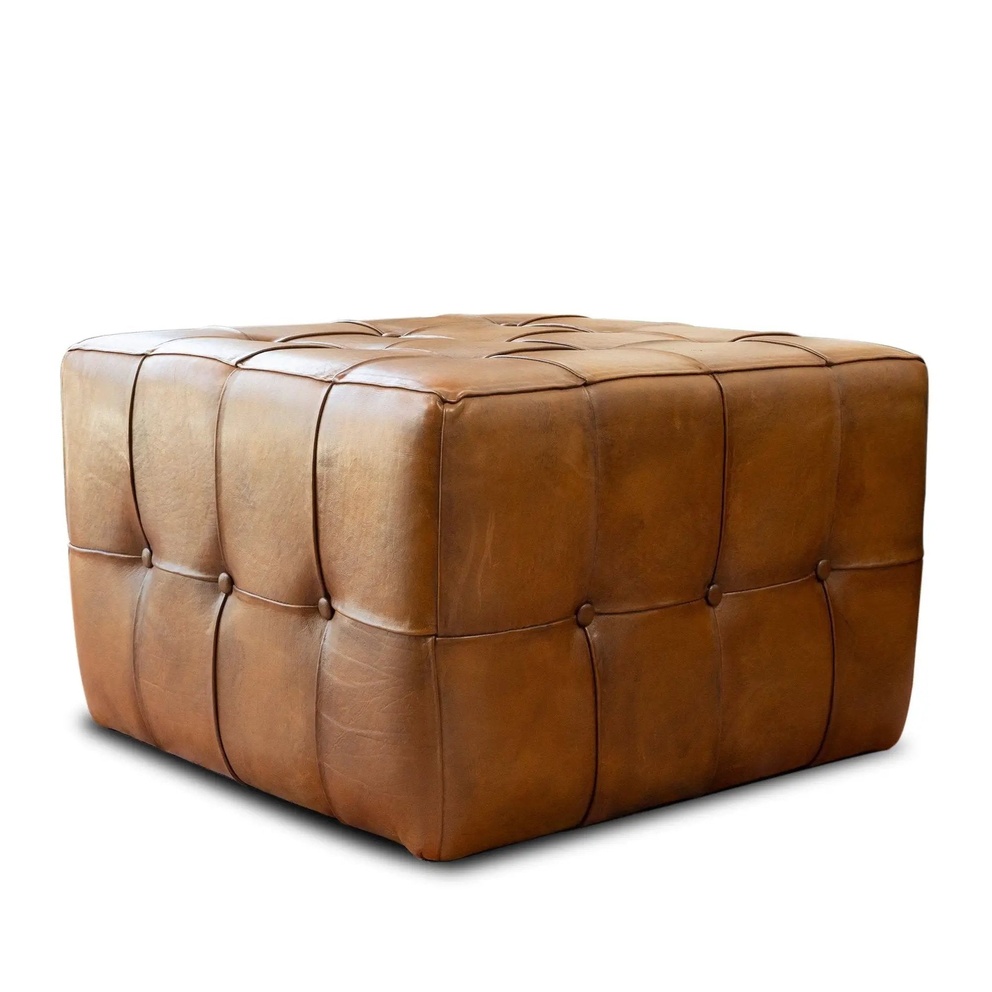 Benjiro - Square Ottoman - Tan by Unique Piece Furniture
