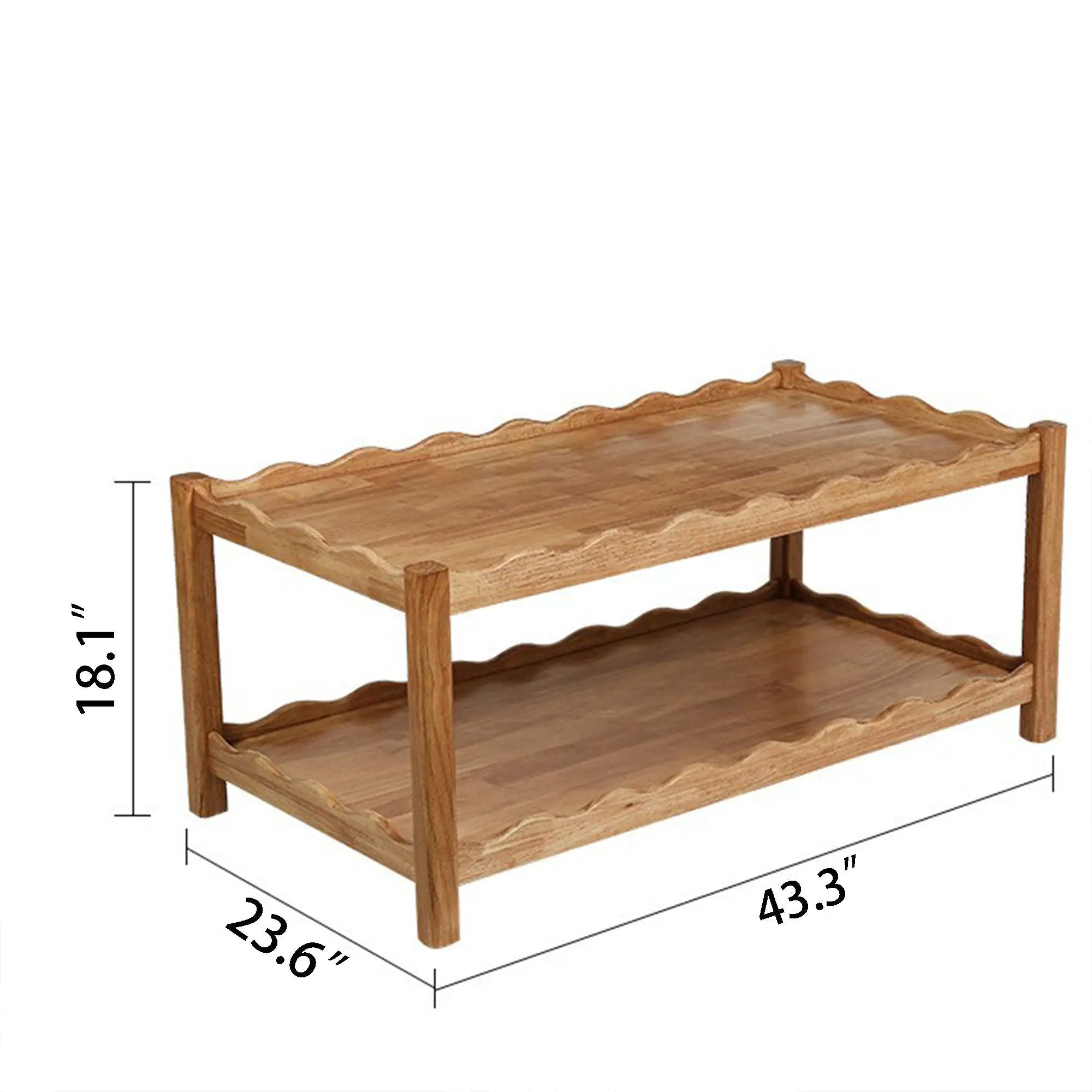Modern 2 Tier Coffee Table for Living Room Furniture by HouseOfZazla